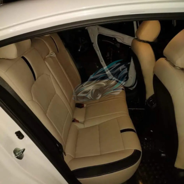 Hyundai Elantra 2023 Premium Seat Covers Japanese Raxine in Beach Colour - Image 2