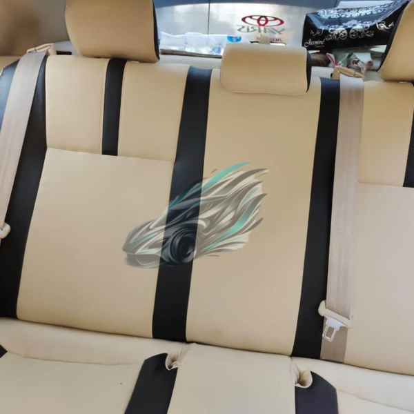 Toyota Yaris Seat Covers China Raxine Beach and Black, Model 2019-2022 - Image 2